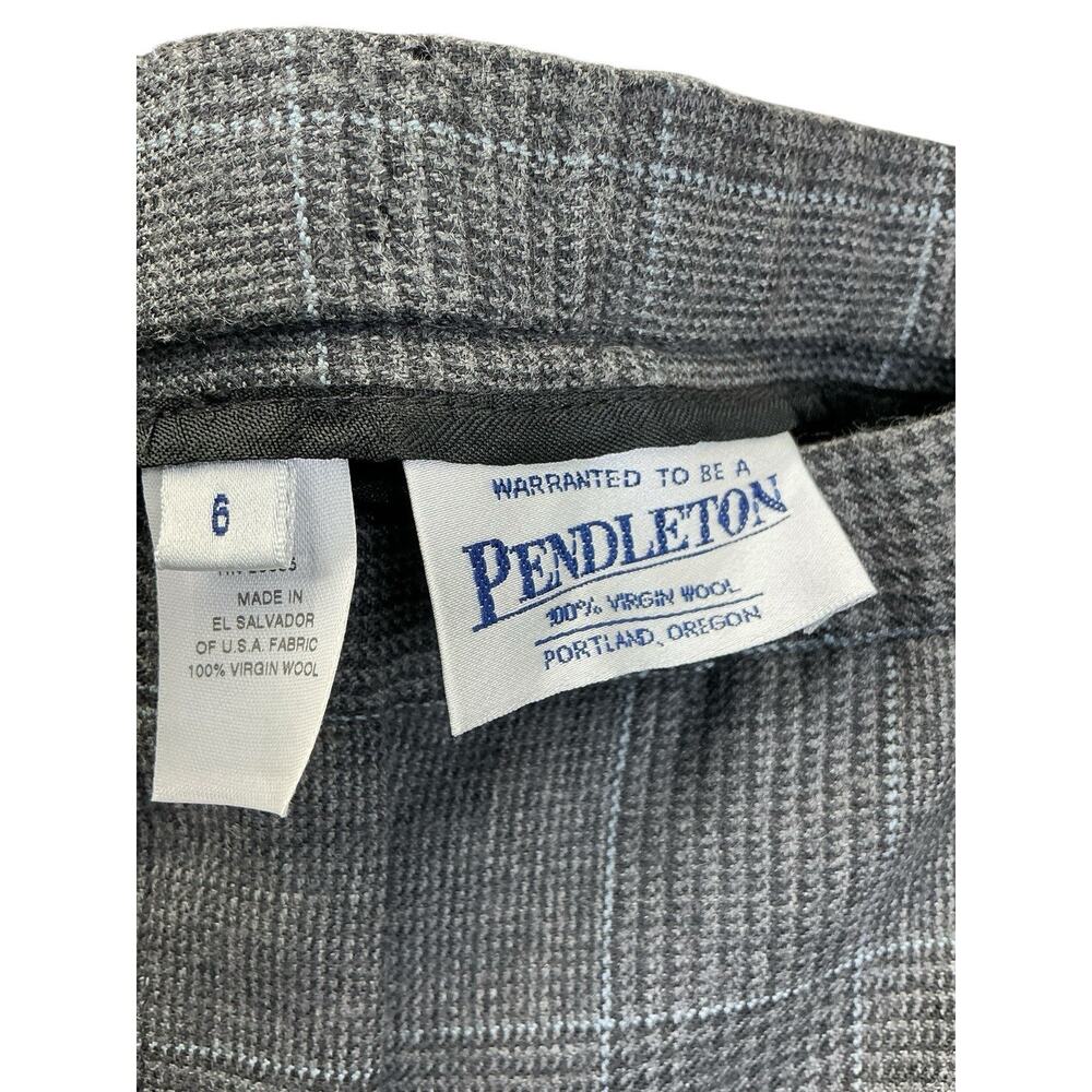 Pendleton 100% Virgin Wool Suit Pants Blazer USA Sz. Blazer 8 Pants-6 X31 Gray - Picture 7 of 16